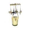 Candele per candele Spinner inossidabile rotazione inossidabile design caroscel design rotare la luce del tè che gira San Valentino