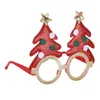 Party Decoration Lunes de Noël Novelty Long Antler Horn Horn Eyeglasses Frame Po Prop Photor accessoires Accessoires de vêtements pour le festival