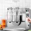 Milch Shake Cup Shaker Doppelbecher Milchshäcker Edelstahl -Shackmaschine 220 V Milchblasen Tee Maschine mit Timer