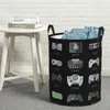 Laundry Bags Geek Gaming Controllers Foldable Baskets Dirty Clothes Toys Sundries Storage Basket Home Organizer Large Waterproof Box