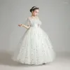 Robe de fille robe pour enfants fille de la princesse de la princesse du piano moelleux