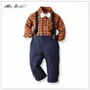 Vêtements ensembles bébé garçon formel enfants anniversaire de mariage beau beau concours élégant enfants 1 à 7 ans pantalon de tshirt