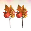 Simulazione decorativa Simulazione Berry Decor Berries Pography PROPS Branch Harvest Festival Maple Halloween