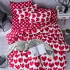 Ensembles de literie Set AB Lit latéral Super King Size Home Duvet Heart Bedclothes Women Linens Cover