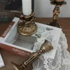 Candle Holders Retro Candlestick Resin Holder Sconce Nostalgic Pography Rack French Home Accessories Stick Antique Decor K7P9