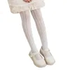 Chaussettes pour enfants enfants et filles en dentelle serrée douce princesse collants et filles bas de jambe de printemps et d'été D240513