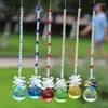 Декоративные фигурки 1pcs Diy Chakra Sun Catcher Crystal Ball Prism Rainbow Octagon Beads Висят солнечные украшения