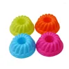 Baking Moulds 12Pcs/ Lot Cake Silicone Pan Shaped 3D Mold Fondant Muffin Cupcake Pumpkin Form Decorating Tools Kitchen