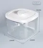 Garrafas de armazenamento cozinha selada transparente arroz bucket doméstico especificação dupla, tipo de insetos e umidade resistente a umidade jarra