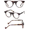 Lunettes de soleil Frames Belight Optical Fancy Design Colorful Acetate Round Shape Men Femmes Vintage Retro Prescription Eyeglasses Caxe Eyewear