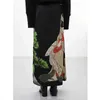 Kjolar mexzt harajuku svart tryckt skidkvinnor gotiska japanska slips färgämne skarvade a-line långärmad kortärmad hög midja rak kjol y240513