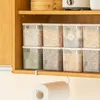 Garrafas de armazenamento caixa de cozinha portátil geladeira alimento seco de arroz ovo organizador de plástico refrigerador mantém recipientes frescos