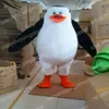 Christmas Penguin Mascot Costume Cartoon Character Outfits Halloween Carnival Dress Suits Adult Size Birthday Party Outdoor Outfit