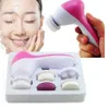 Очистка 5-в-1 Электрическая чистящая кисть Multifunctional Facial Cleaner Care Care Massager Стиральная машина Отшелушивающую машину D240510
