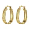 Dangle Earrings Pretty 14K Solid Yellow Gold Filled Hoop Style Womens Jewelry Length Approx 30mm Width 19mm