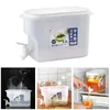 Water Bottles Thicken Refrigerator Cold Jug Plastic Pot With Faucet Large Capacity Lemonade Scented Tea Kettle 3.5L