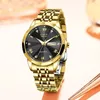 LIGE WOMANS WatchStop Brand Luxury en acier inoxydable Dames Quartz Wrist Watch imperméable Dres décontractés Reloj Mujer 240510