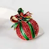 ブローチの女性のクリスマスブローチピンスパークリングラインストーンジュエリー衣料品バッグ用品を作るための創造的な装飾