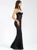 Повседневные платья Gacvga Black Leopard See While Backless Slim Party Club Long Dress Женщины 2024 Summer Fashion Sexycon Maxi vestidos