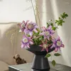 Vaser Tall Ceramic Vase Flower Arrangement redskap BBLACK OCH VIT KINSKA KINSKA PLATE RESTAURANT