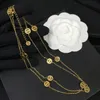 Brand Designers New Necklace Luxury 18k Gold Plated Fashionable Fashionable Charming Girl High Quality Long Necklace Luxury Boutique Gift Necklace Box