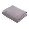 Filtar Pure Cotton Bed Soffa Cover Waffle Filt Vanlig täcke handduk Kvinnor Wrap Travel Throw Case tupplur