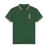 Polos masculino Brand Summer Classic Classic Men's Golf Alphabet Borderyer Sign T-shirt de manga curta Cotton High Street Secagem rápida de negócios respirável casual desgaste masculino masculino
