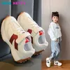BUGO Sneakers Childrens shoes for boys in 2023 fashionable new girls soft sports running childrens tablets casual babies and outdoor young children d240513