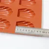 Bakning mögel märke 9 håligheter madeleine kommersiellt skalform silikon kakas mögel kex söta mögel moule en gateau verktyg