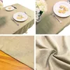 Tabela de toalha de mesa imitada toque de linho de linho