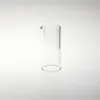 Tube en verre plat de bulle de remplacement de 2 pouces avec tuyau de tabac en verre pyrex transparent de 25 mm 2 mm d'épaisseur