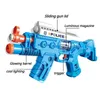 銃のおもちゃのおもちゃの鳴き声は輝く銃のモデルの子供たちのいたずらな偽の偽の銃サブマシン銃警察のロールプレイ小説キッズバースデーギフトT240513