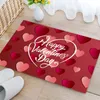 Tappeti decorazione cardiaco decorazione di San Valentino tappetino per pavimenti cucina ingresso camera da letto assorbente tappeto zerbino tono di terra lancio coperta