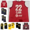 Mens Red #22 Caitlin Clark Basketball Jersey Indiana Clark Fever Iowa Hawkeyes Jerseys Navy Black White Gold Yellow 2024 New Arrival Hot Selling