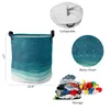 Sacs à linge Gradient Blue Aquarement sale panier pliable imperméable Organisateur Organisateur Vêtements Enfants Rangement