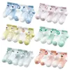 Kinder sokken 5 paar/batch baby boy socks zomer gaas dunne baby sokken meisje katoen pasgeboren baby sokken goedkope items d240513