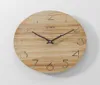 Nordic Simple Wood 3D Mur Horloge Design moderne pour le salon Mur Art décor cuisine bois suspension horloge murale montre la décoration intérieure H5533777