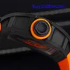 Lastest RM Wrist Watch RM030 Automatisk mekanisk klocka RM030 Ceramic Orange Storm Limited Edition Fashion Leisure Sports Wrist