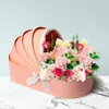 Gift Wrap Lace Ribbon Flower Box Creative Arrangement Basket Cradle Packing Boxes For Home Decor Florist Supplies Wedding