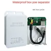 Caixa à prova d'água Adaptador de divisor de poe ao ar livre de 10/100mbps Supply sobre Ethernet para câmera IP 48V Transferência 12V/1.2A/4A