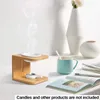 Kerzenhalter Keramik aromatischer Ölhalter kreativer Holzbrenner Heimdekoration Y7C5