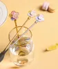 Spoons Creative Stainless Steel Spoon Cherry Blossoms Coffee Dessert Christmas Gifts Tableware Decoration Tea