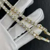 Gioielli da tennis di lussuoso diamanti da tennis da tennis 5mm da 5 mm 22 pollici in oro