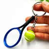 Ganchos 6pcs Mini tênis de tênis Ball Keychain Bag Acessórios para fãs de anúncios esportivos Anel de teclas de lembranças