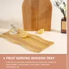 Plates Beech Pallet Wood Placemats Decorative Tray Fruit Serving Steak Plate Delicate Make