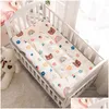 Beddengoed sets babywieg set 120x60 cm peuter bed matras kussen fleece ademende jongens meisjes cartoon kamer schattige vloer speelmat drop deli dhli5