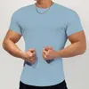 Men New S Fitness Training Running Leisure Vertical Stripe Short Sleeve T Shirt tripe hort leeve hirt