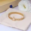 デザイナーブレスレット女性c-letter bangle18kゴールドメッキステンレス鋼女性ラブブランド結婚式の誕生日パーティージュエリー