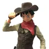 Action Toy Figures 18-20cm Anime Figur One Piece Monkey.D.Luffy Cowboy Luffy Nami PVC Action Figure Collection Model Doll Kid Toy Gift Statue Y240514