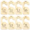 Bed Skirt 16Pcs Baby Closet Dividers Wooden Organizer Exquisite Hanging Separator Reusable Kids Clothes